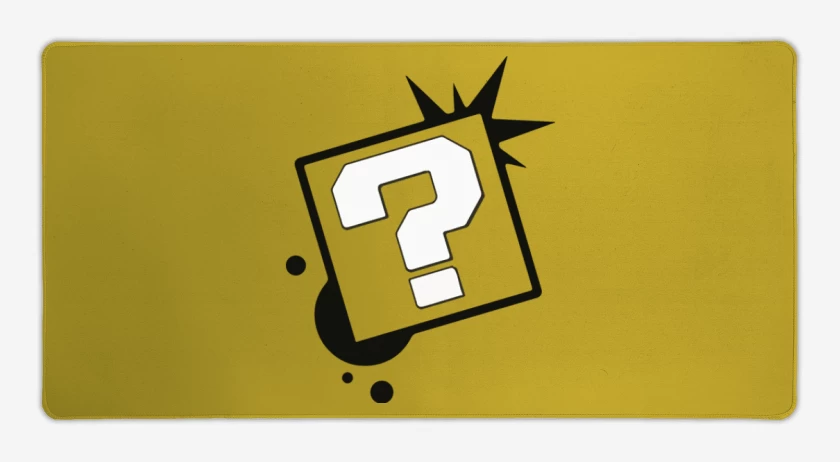 Mouse pad Gamer Amarillo de Interrogacion