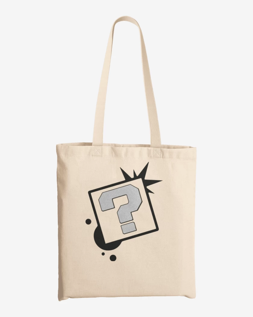 Totebag Blanco de Interrogacion