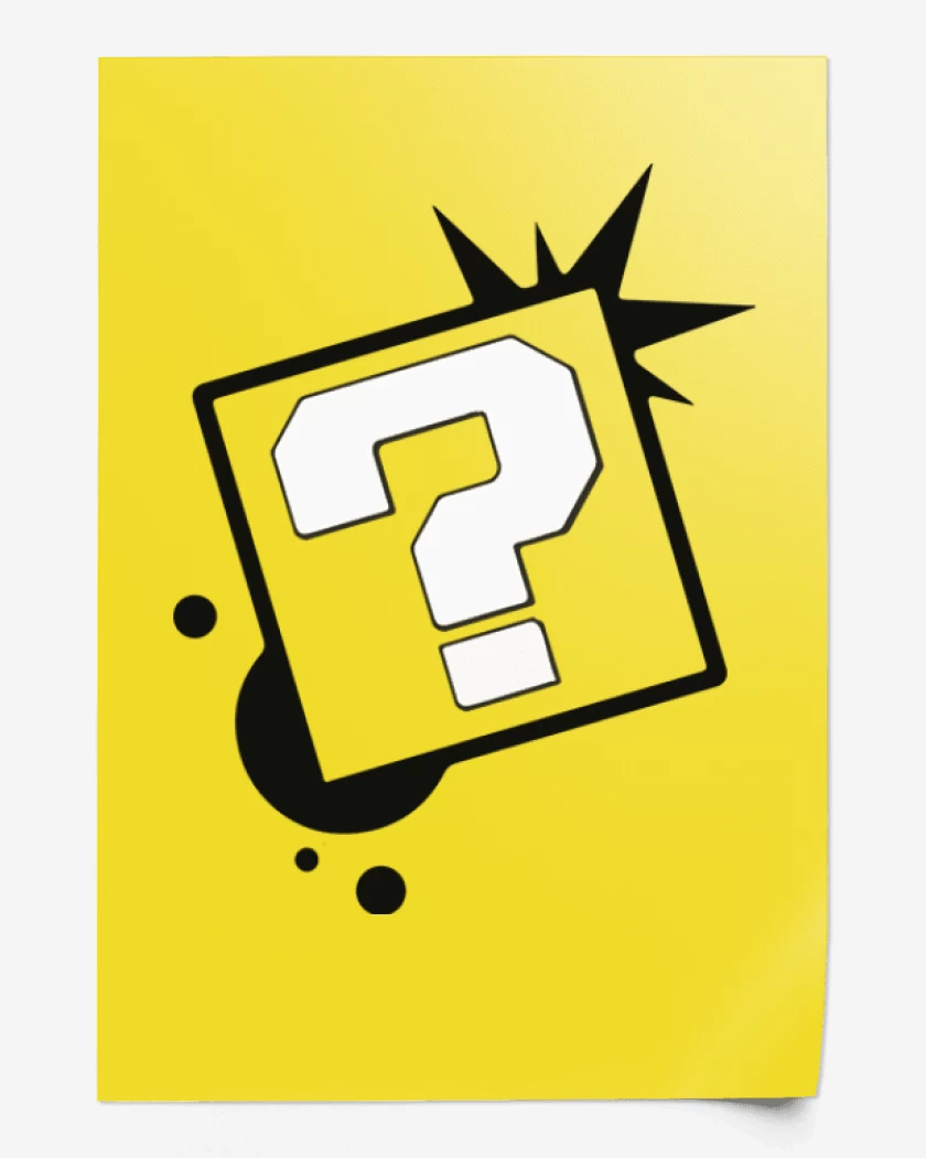 Print Amarillo de Interrogacion