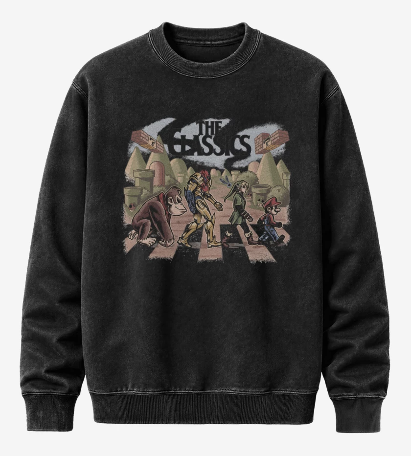 Poleron Polo Acid Wash Negro de The Classics