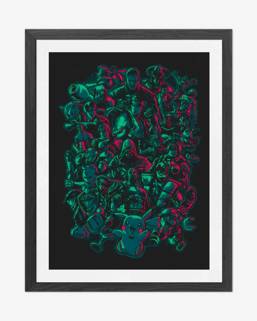 Cuadro decorativo Mashup Gamer