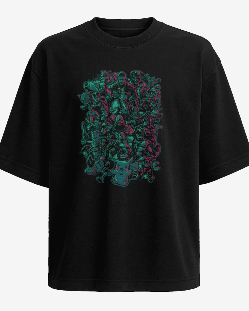 Polera Oversize Mashup Gamer