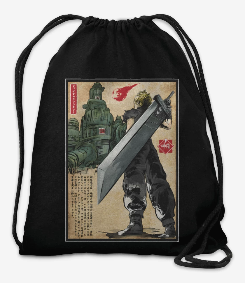 Mochila Negro de Shinra Ukiyoe