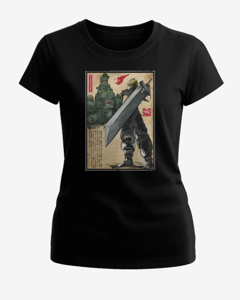 Polera de Mujer Negro de Shinra Ukiyoe