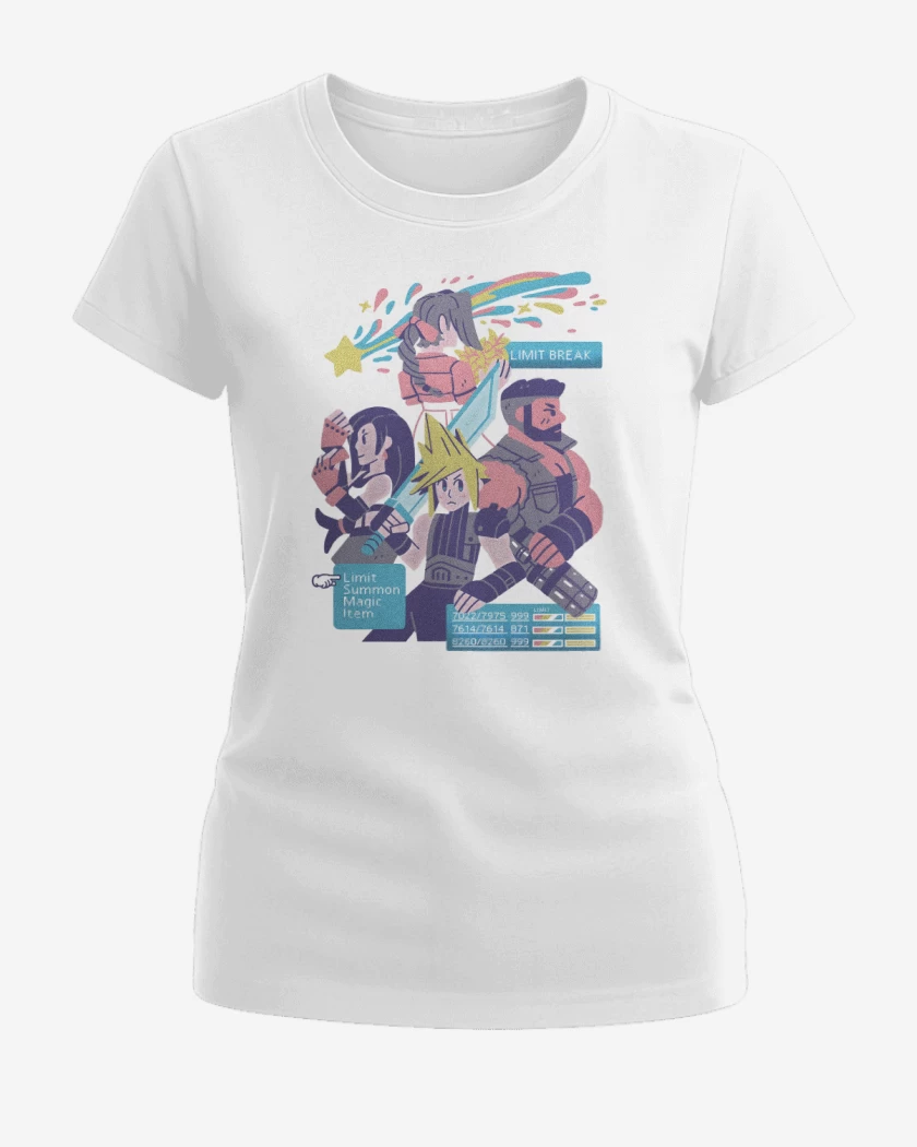 Polera de Mujer Blanco de Avalanche JRPG