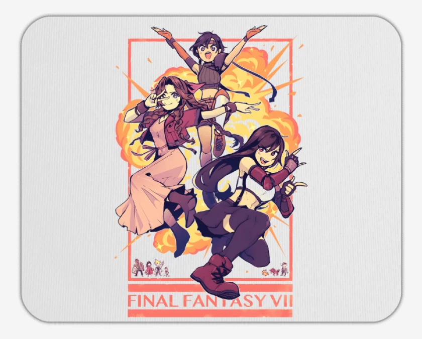 Mousepad Tifa x Jesse x Aerith 