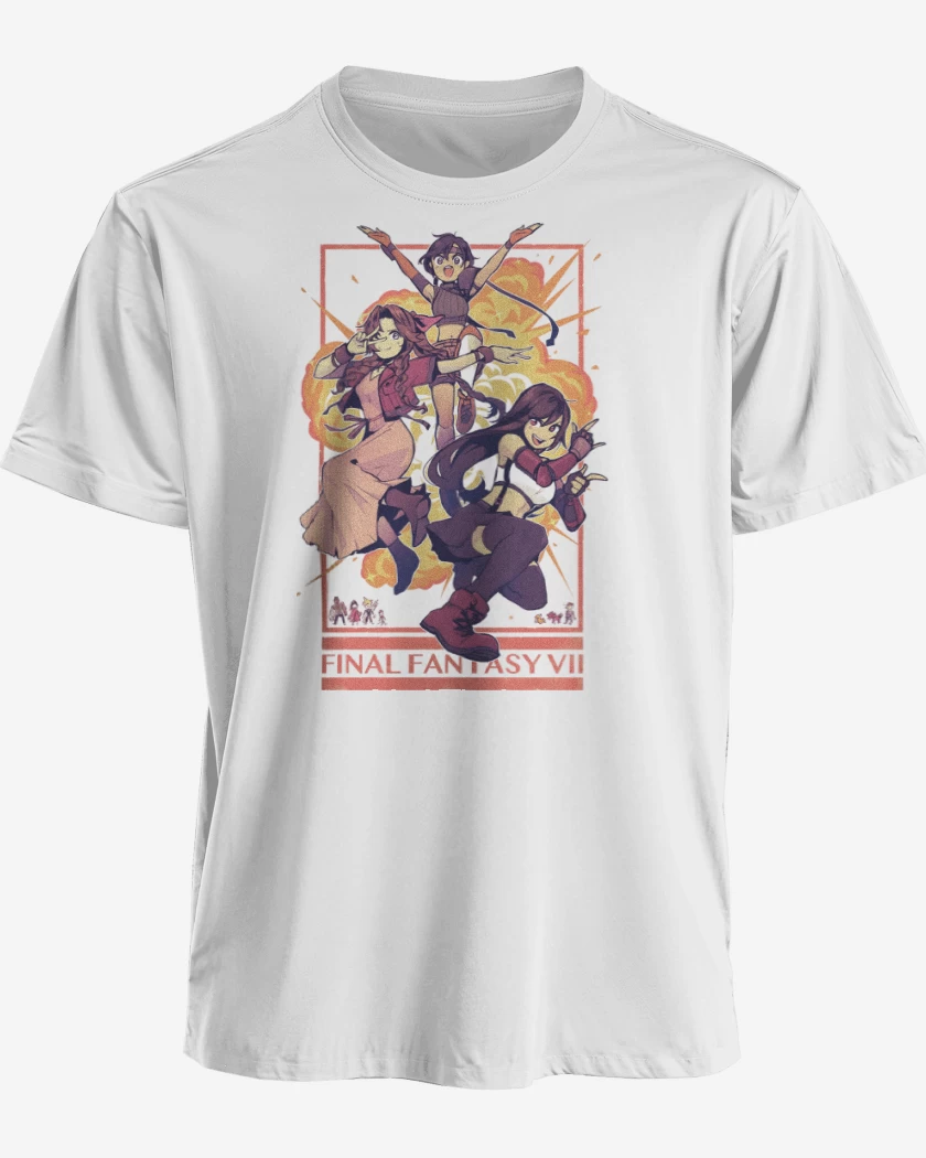 Polera premium Tifa x Jesse x Aerith 