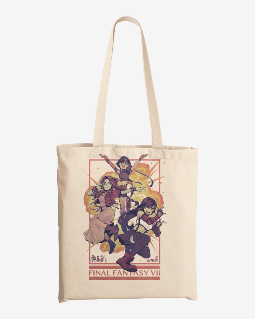 Totebag Tifa x Jesse x Aerith 