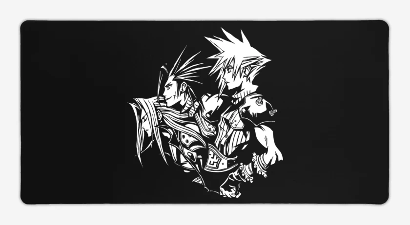 Mouse pad Gamer Negro de Crisis Core