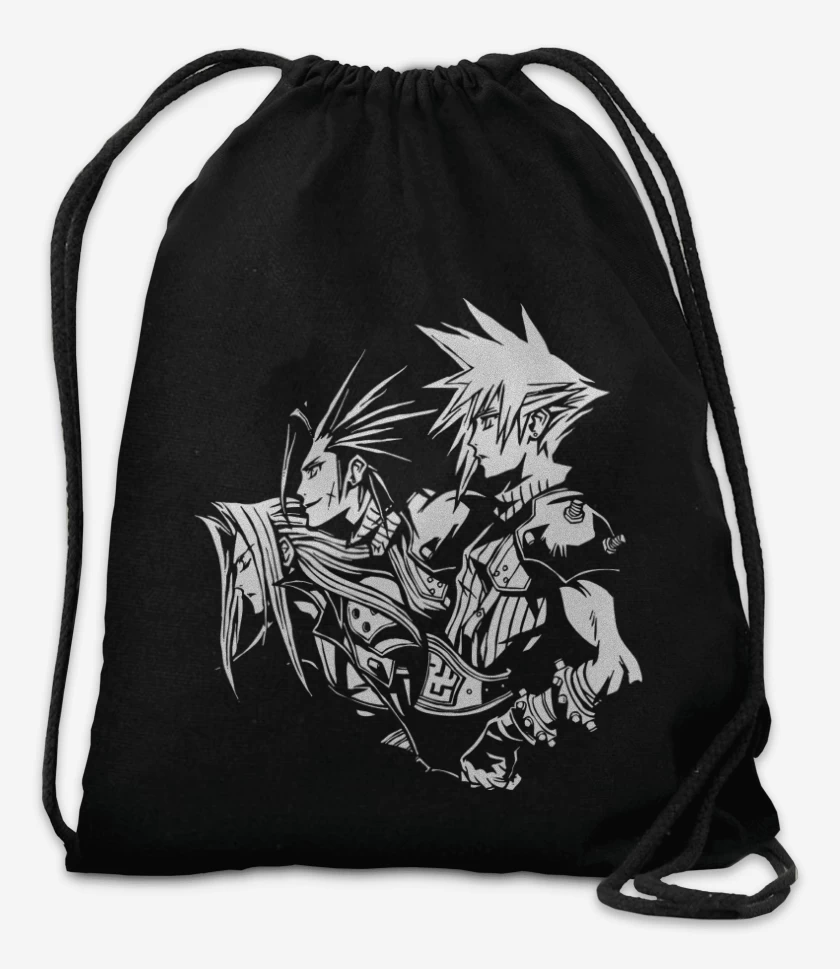 Mochila Negro de Crisis Core