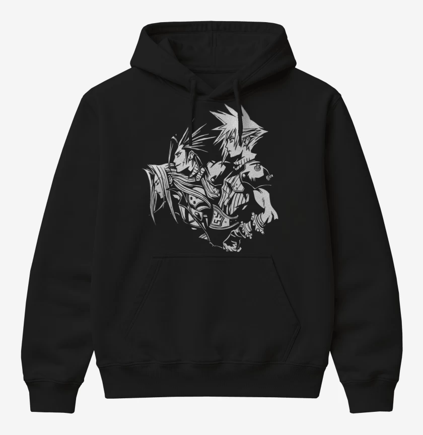 Poleron Canguro básico Negro de Crisis Core