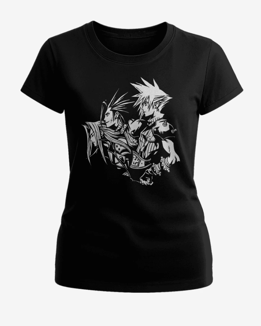 Polera de Mujer Negro de Crisis Core
