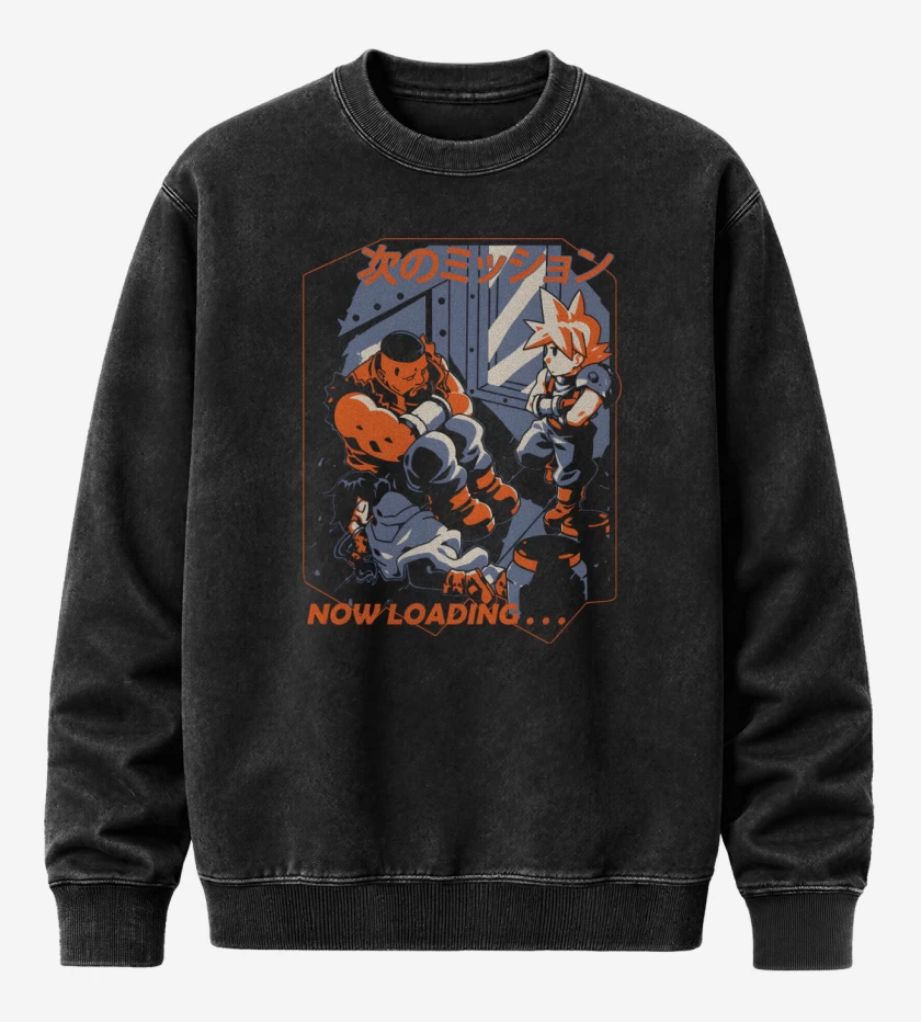 Poleron Polo Acid Wash Negro de Now Loading 