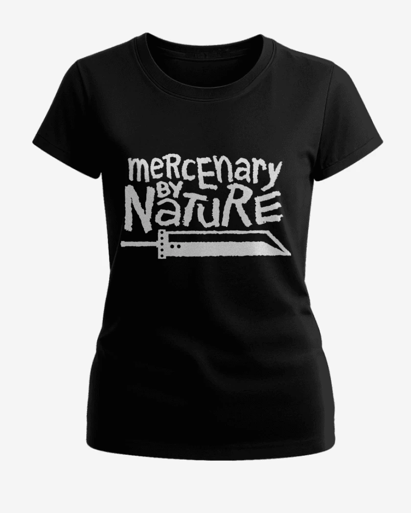 Polera de Mujer Negro de Mercenario por Naturaleza 