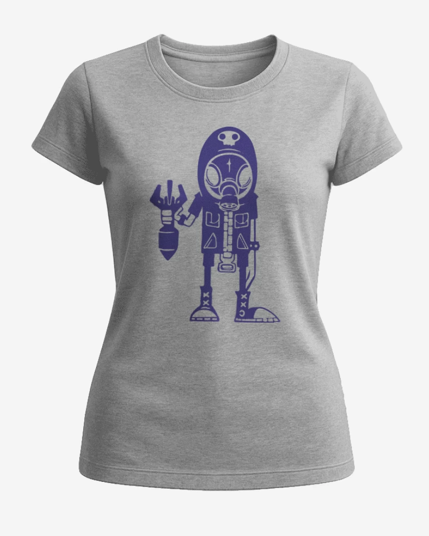 Polera de Mujer Gris Melange de Anarchy