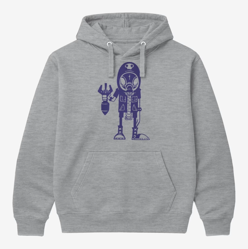 Polerón Canguro Gris Melange de Anarchy