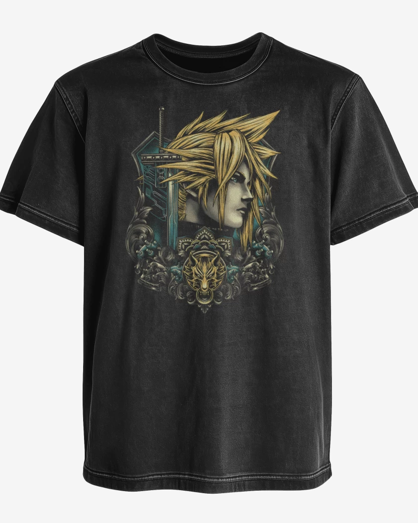 Polera desgastada Emblema Mercenario