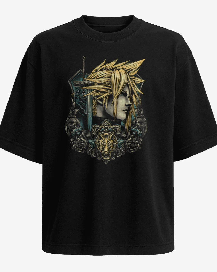Polera Oversize Emblema Mercenario