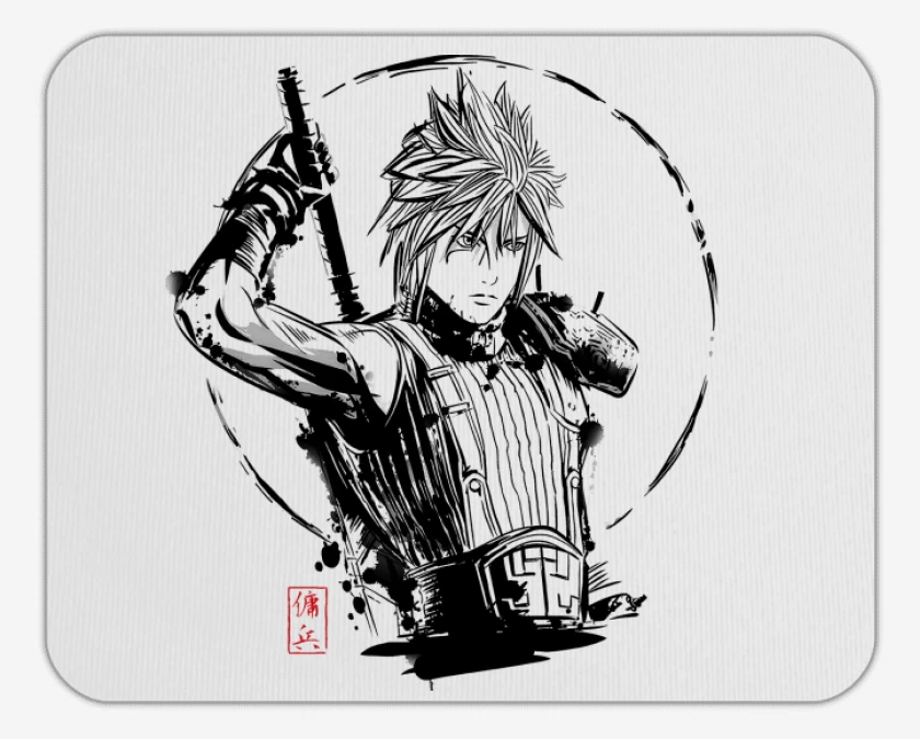 Mousepad Blanco de Mercenary Cloud