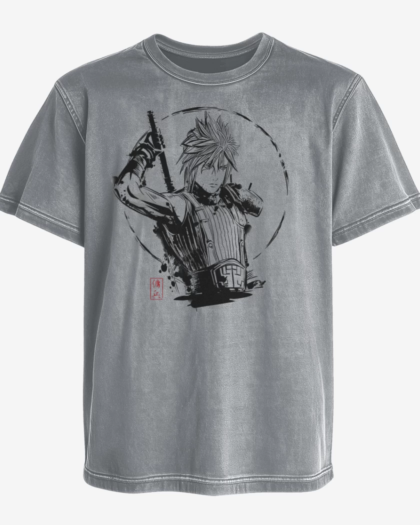 Polera desgastada Mercenary Cloud