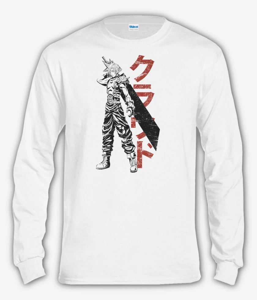 Polera manga larga Blanco de Soldier Cloud