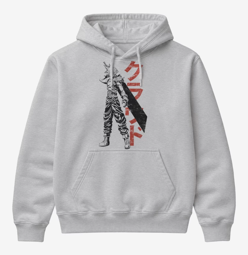 Poleron Canguro básico Gris Melange de Soldier Cloud