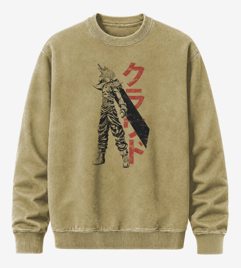 Poleron Polo Acid Wash Beige de Soldier Cloud