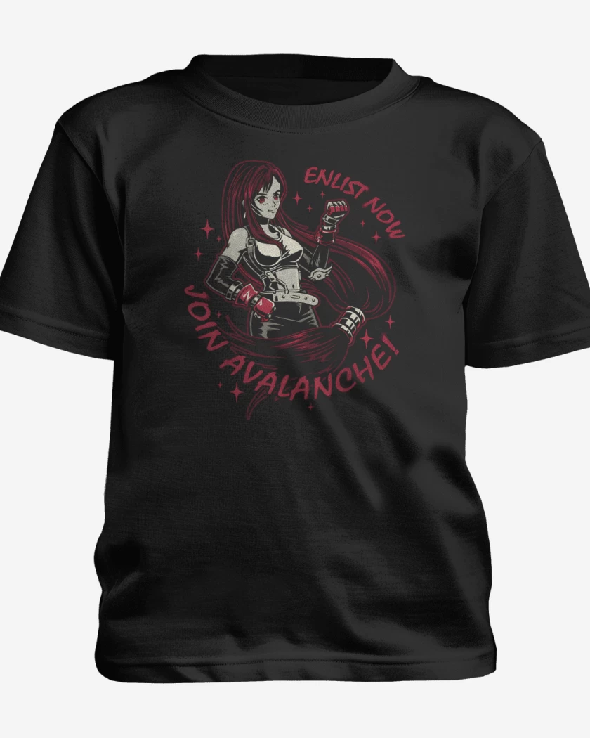 Polera de niño Negro de Tifa Avalanche
