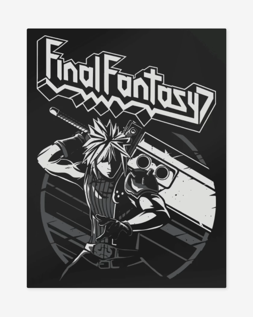 Print metalico Negro de Judas Cloud
