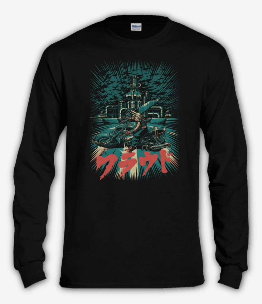 Polera manga larga Negro de Cloud Motoquero