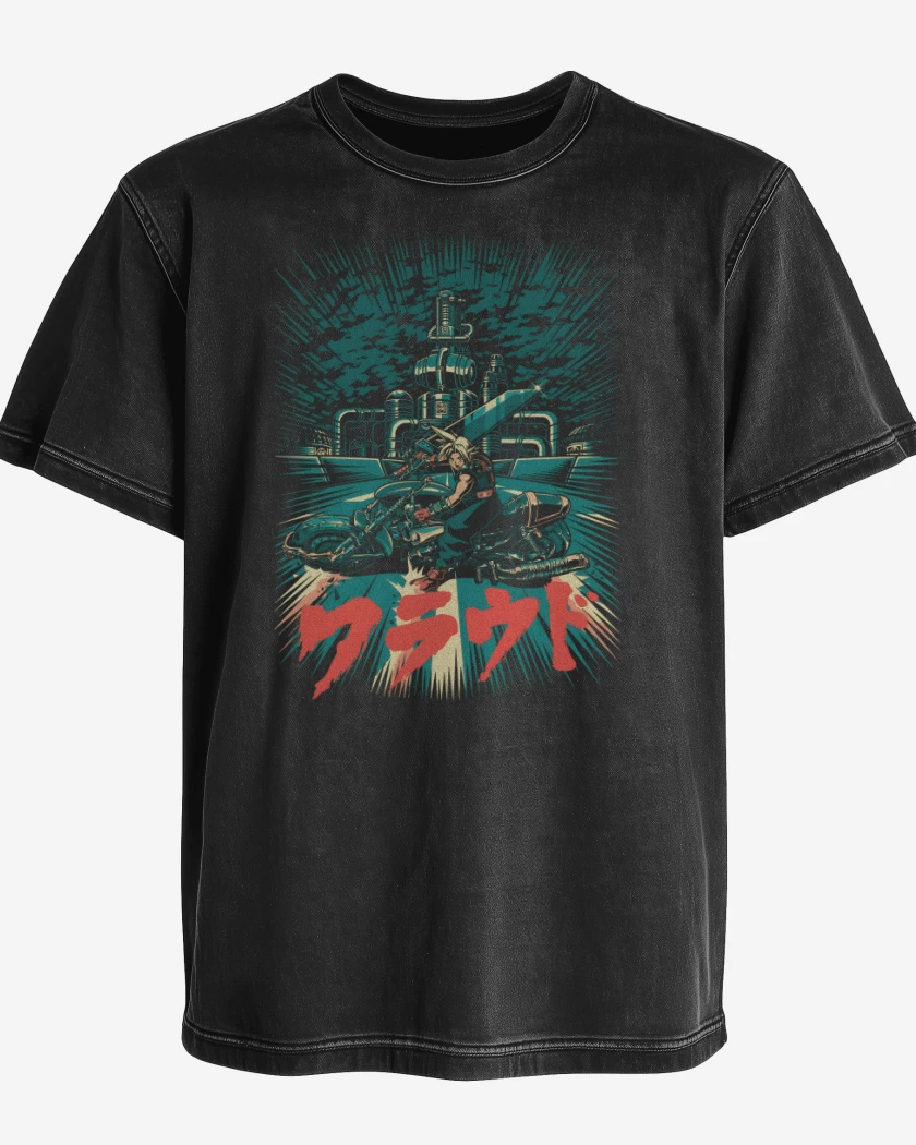 Polera desgastada Cloud Motoquero