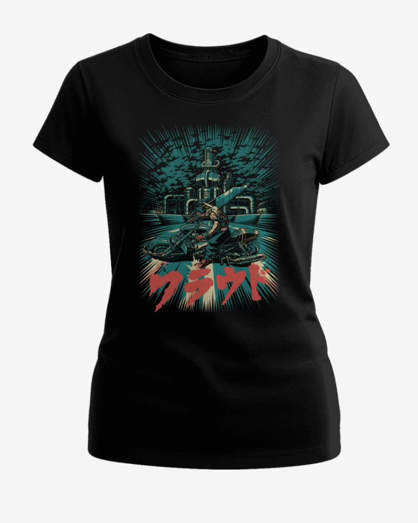 Polera de Mujer Negro de Cloud Motoquero