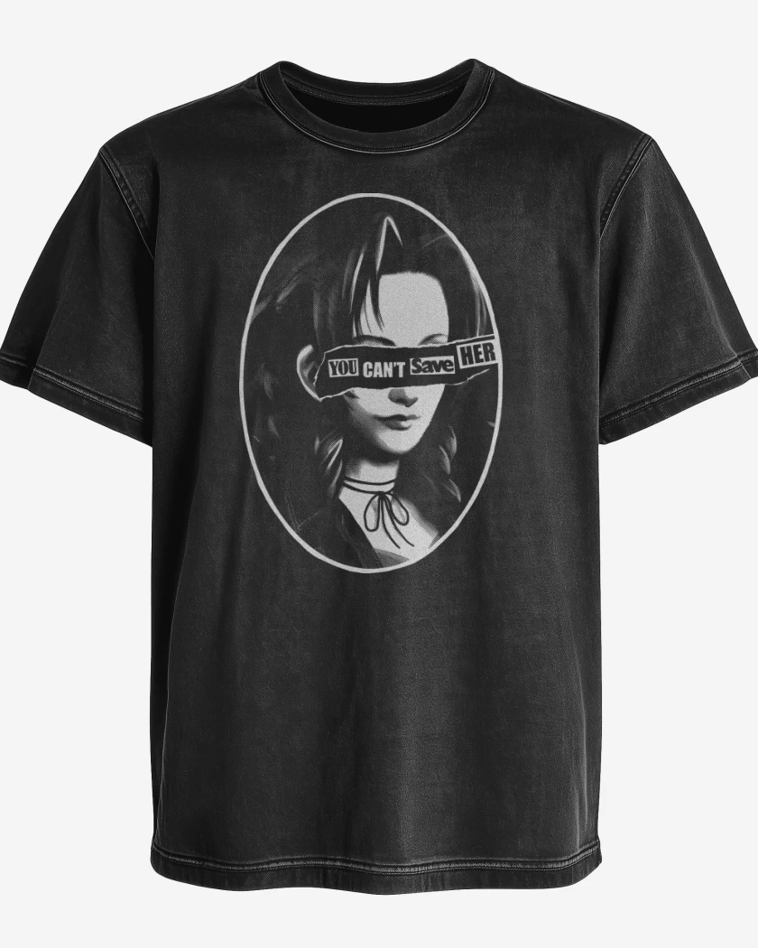 Polera desgastada You Cant Save Her