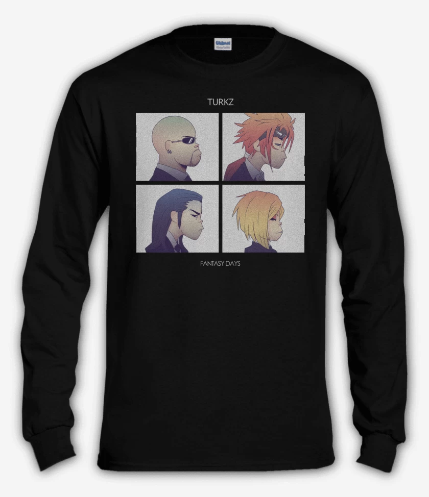 Polera manga larga Negro de Turcos