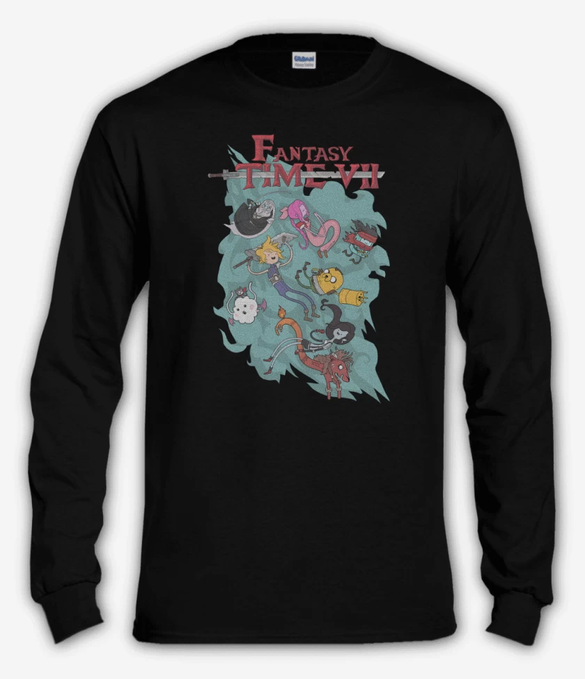 Polera manga larga Negro de Fantasy Time VII