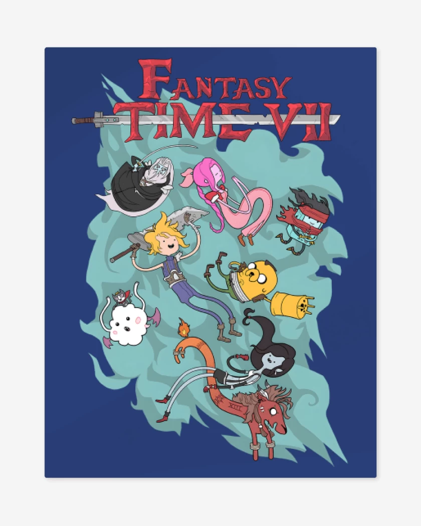 Print metalico Azul Rey de Fantasy Time VII