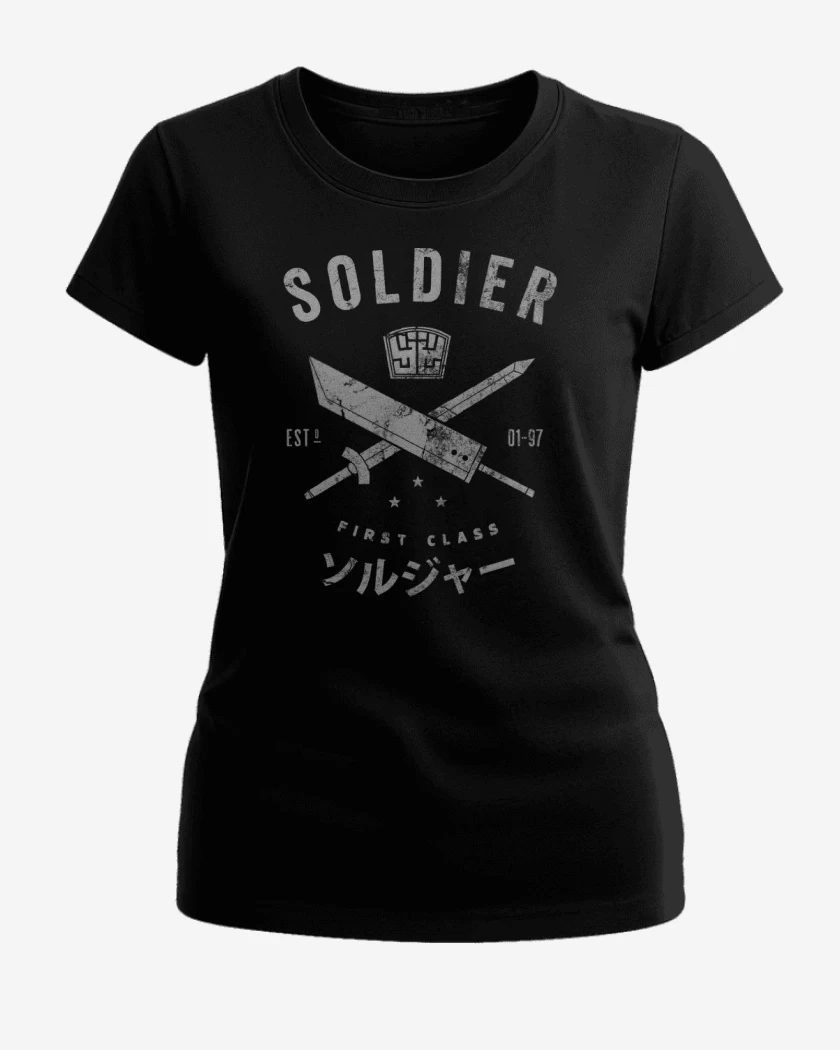Polera de Mujer Negro de Soldier First Class 