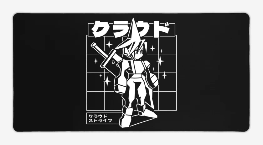 Mouse pad Gamer Negro de Cloud PSX