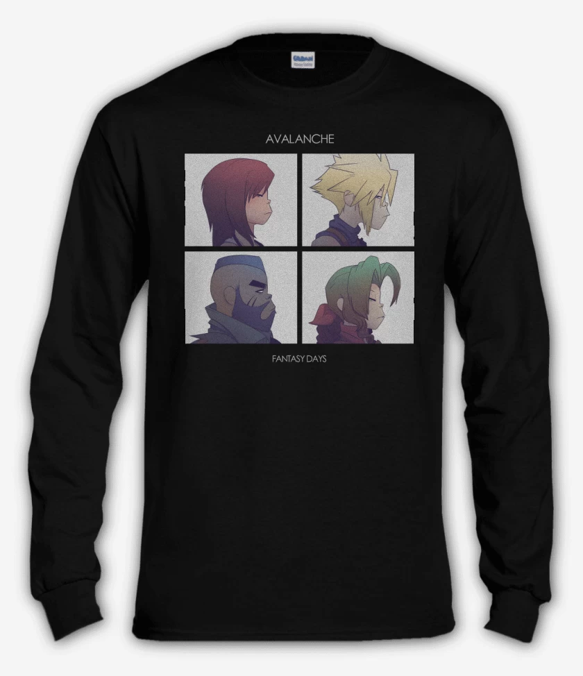Polera manga larga Negro de Avalanche Days 