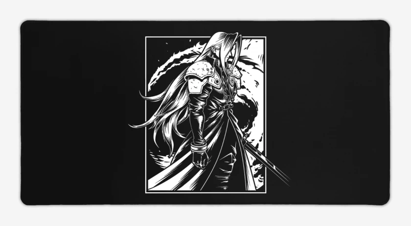 Mouse pad Gamer Negro de Sefirot