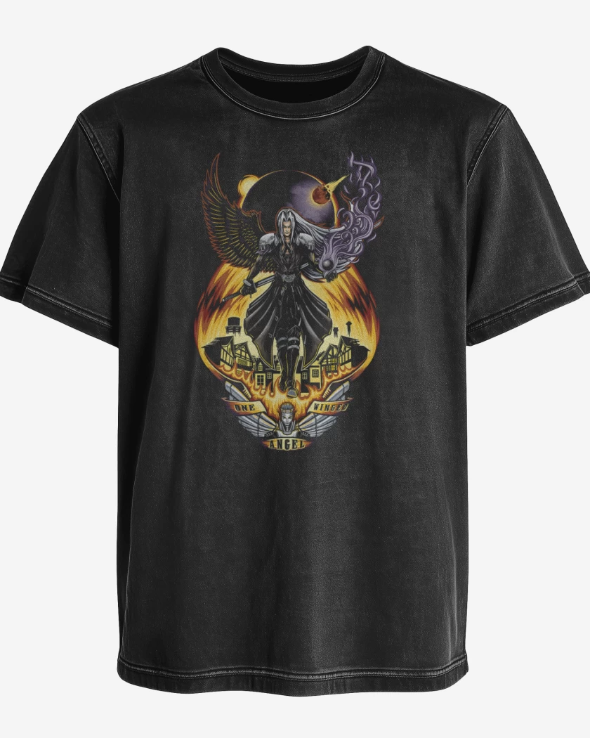 Polera desgastada One Wicked Angel
