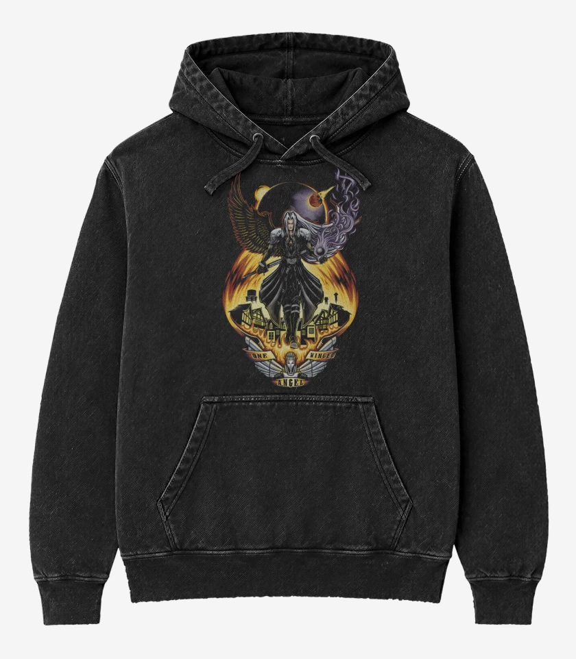 Poleron Canguro Acid Wash One Wicked Angel