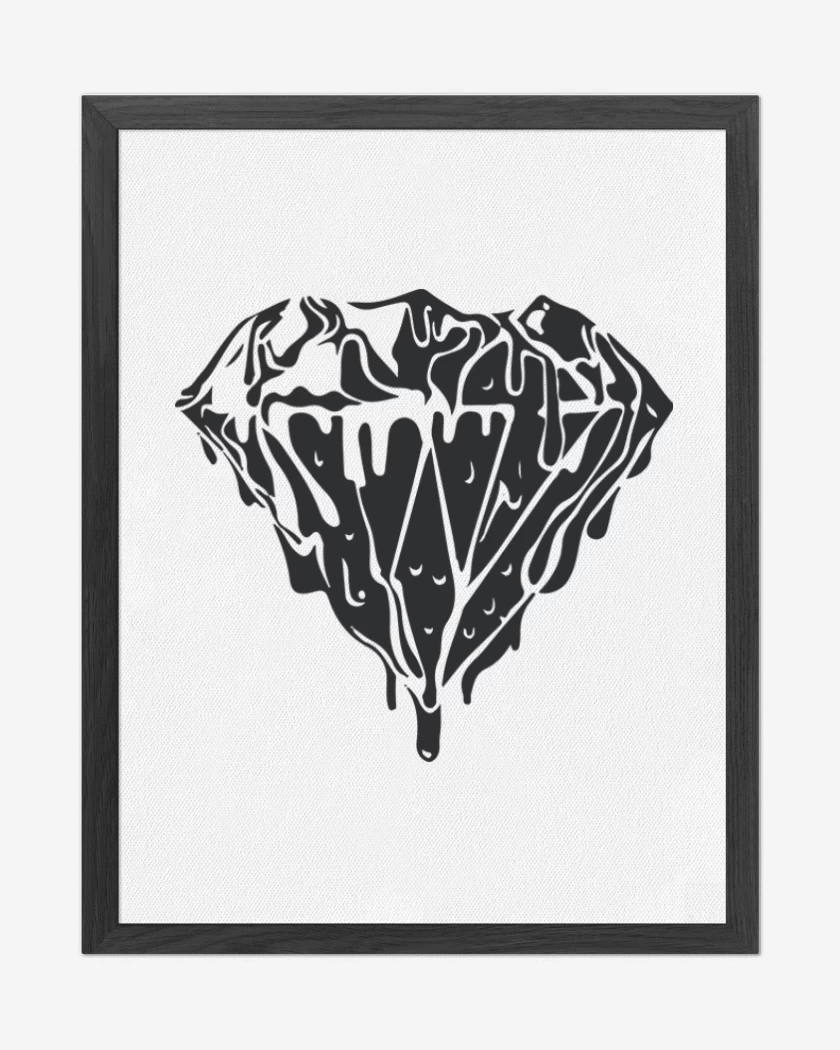 Cuadro decorativo Blanco de Diamond