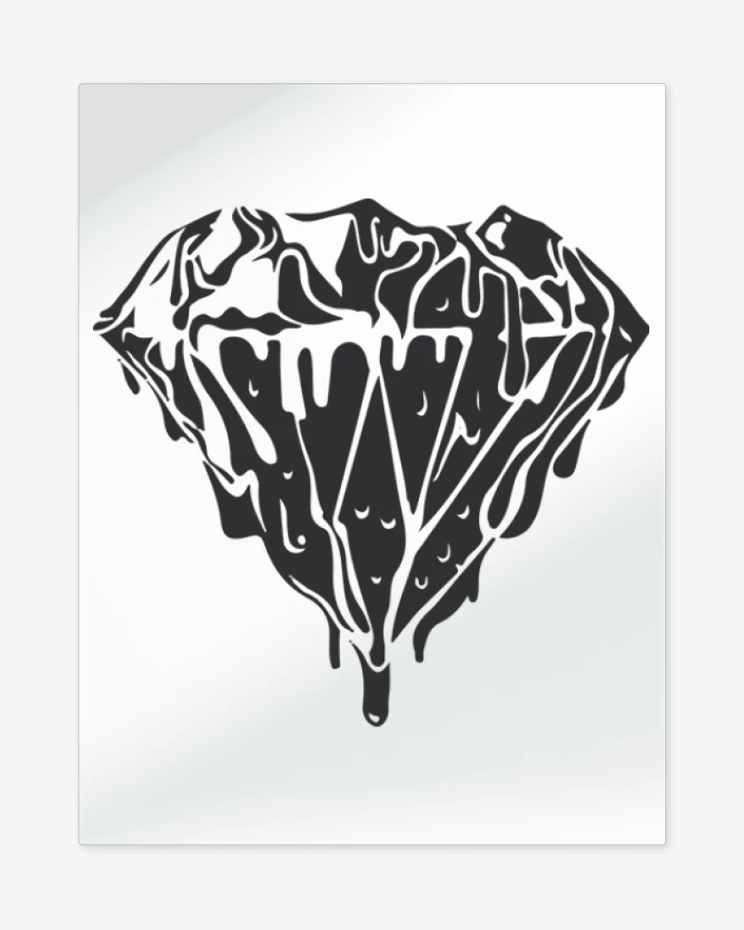 Print metalico Blanco de Diamond