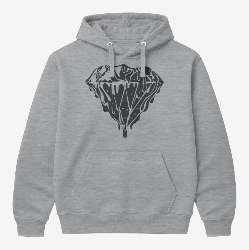 Polerón Canguro Gris Melange de Diamond