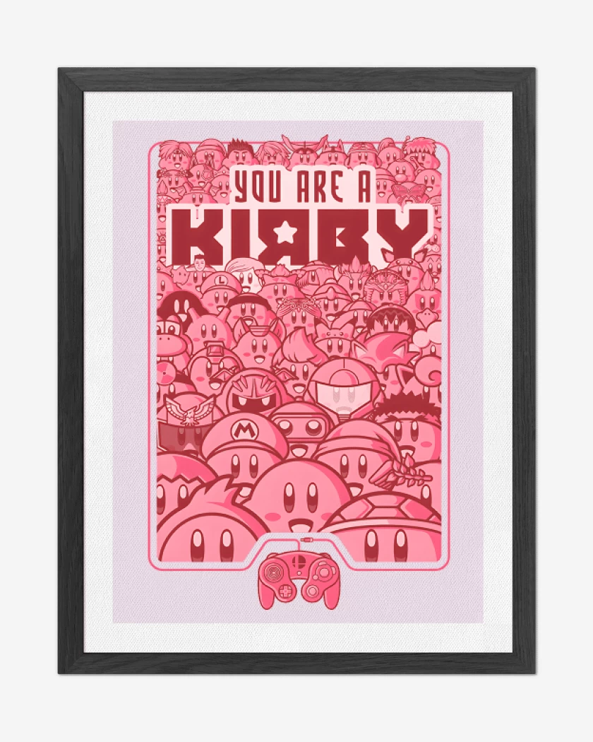 Cuadro decorativo Rosa Pastel de Eres un Kirby