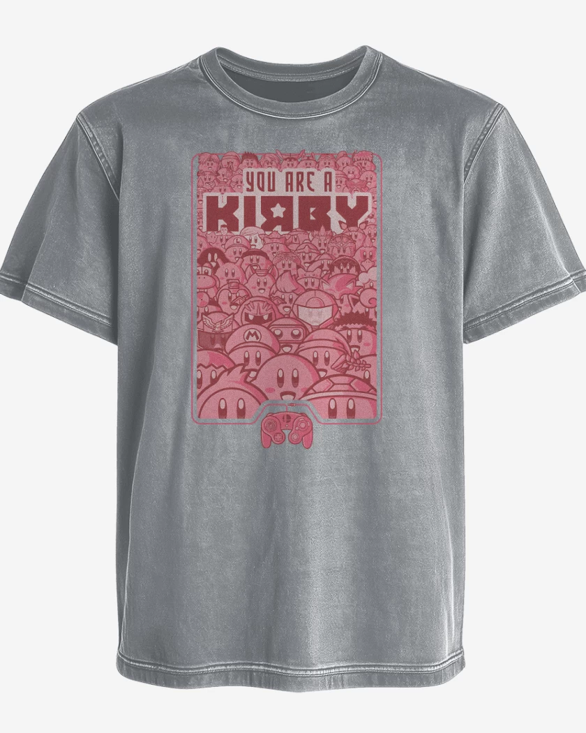 Polera desgastada Gris Melange de Eres un Kirby