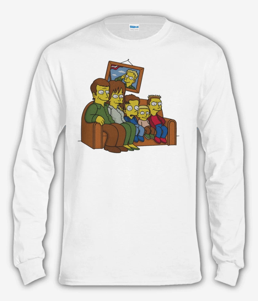 Polera manga larga Blanco de Los Malcolms