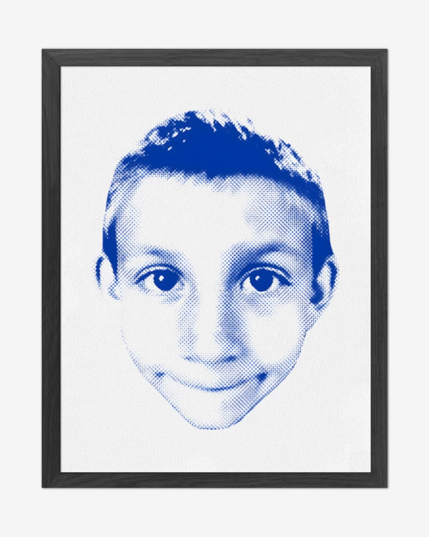Cuadro decorativo Blanco de Face Dewey