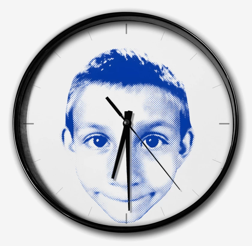 Reloj Blanco de Face Dewey